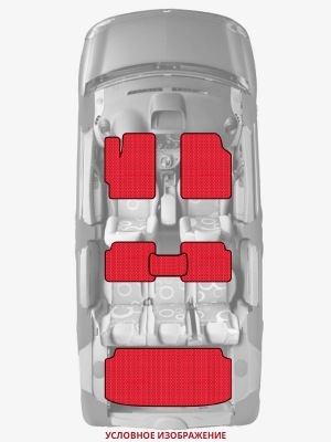 ЭВА коврики «Queen Lux» комплект для Honda CR-V (RE)